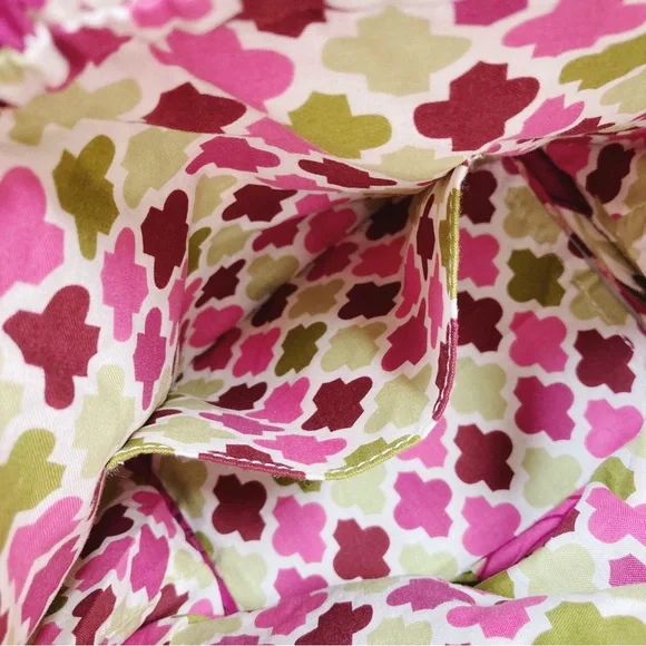 Vera Bradley Emma Hello Dahlia! NWT Quilted Cinch Purse Bucket Bag - Picture 9 of 9